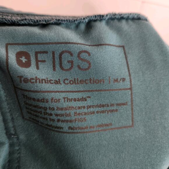 Figs High Waisted Zamora Jogger Scrub Pants Women's Medium Petite Hydrogreen - Picture 8 of 11